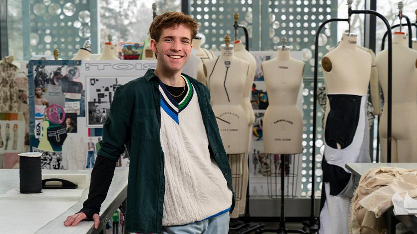 Mark Bissell ‘22, a Marist College fashion student