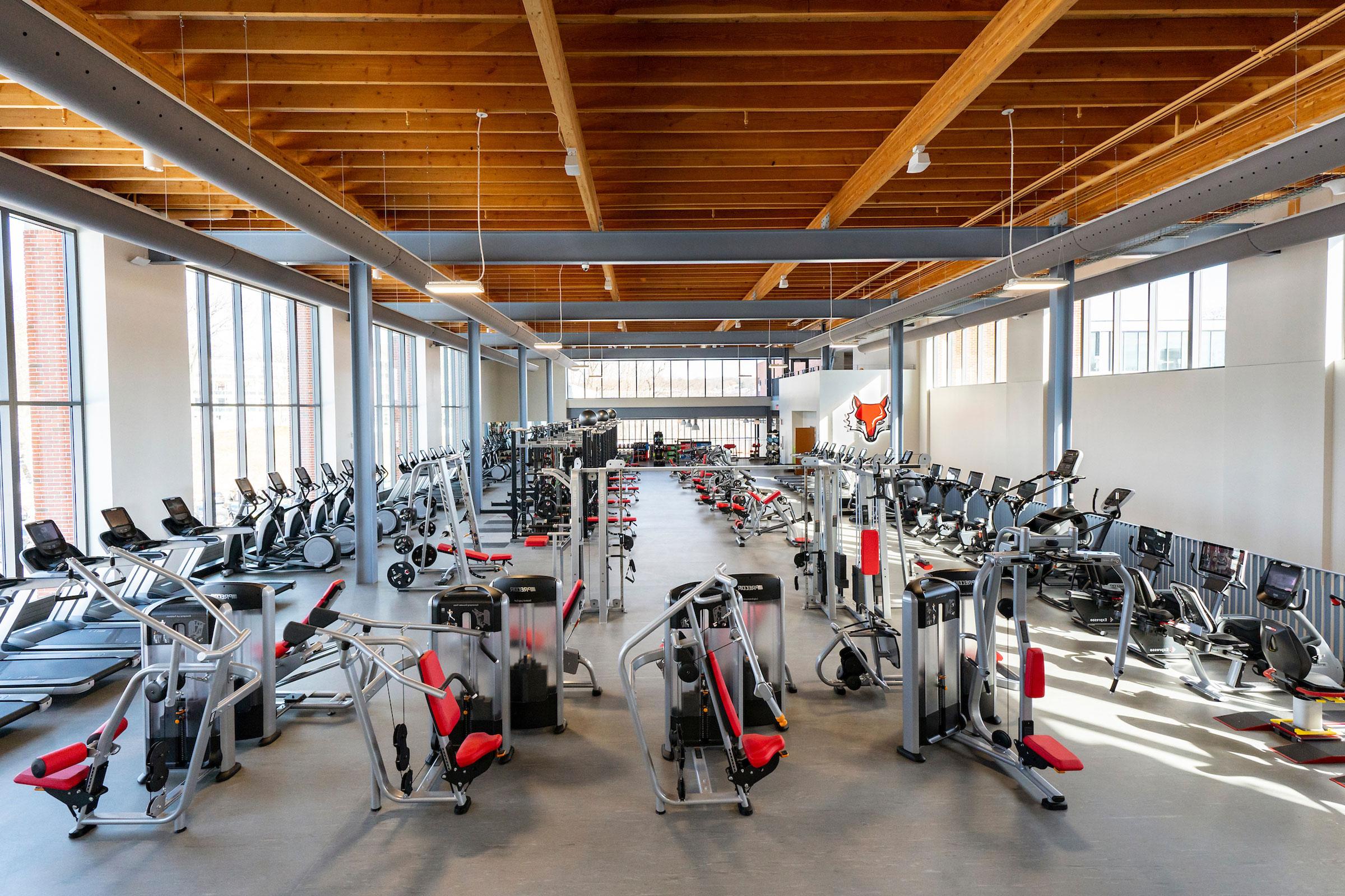 Image of fitness center in McCann Center