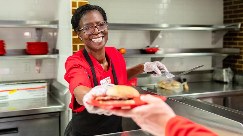 Image of returning dining staff.